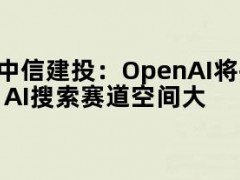 05月10日快讯：中信建投：OpenAI将推搜索产品，重申AI搜索赛道空间大